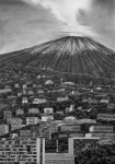 Wieland Payer, Am Vulkan, 2008, charcoal on paper, 120 x 86 cm