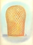 Wieland Payer, Baumartiger III, 2009, pastel and charcoal on paper, 22 x 31 cm