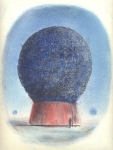 Wieland Payer, Baumartiger IV, 2009, pastel and charcoal on paper, 22 x 31 cm