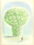 Wieland Payer, Baumartiger XI, 2009, pastel and charcoal on paper, 22 x 31 cm