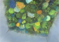 Wieland Payer, Decke, 2009, pastel and charcoal on paper on board, 100 x 140 cm