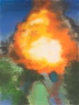 Wieland Payer, Explosion, 2009, pastel and charcoal on paper on board, 80 x 60 cm