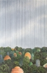 Wieland Payer, Wand, 2009, pastel and charcoal on paper on board, 140 x 90 cm