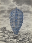 Wieland Payer, Pionier I, 2010, charcoal and pastel on paper, 40 x 30 cm