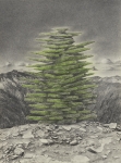 Wieland Payer, Pionier II, 2010, charcoal and pastel on paper, 40 x 30 cm