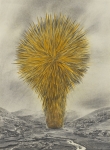 Wieland Payer, Pionier IX, 2010, charcoal and pastel on paper, 40 x 30 cm