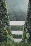 Wieland Payer, Schneise, 2010, charcoal and pastel on paper on MDF, 180 x 120 cm