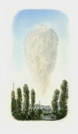 Wieland Payer, Barn, 2011, pastell and pencil on paper,32 x23 cm