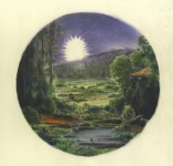 Wieland Payer, Mirage, 2011, charcoal and pastel on paper, 33 x 33 cm