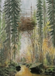 Wieland Payer, Nest, 2012, oil on balsa MDF, 25 x 18 cm