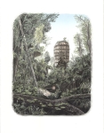 Wieland Payer, Temple VII (Library), 2012, Lithography, 56 x 46 cm