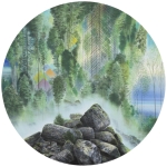 Wieland Payer, Jungle, 2013, pastel , d= 110 cm