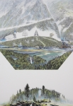Wieland Payer, Nationalpark, 2013, pastel, charcoal and pencil on paper on balsa MDF