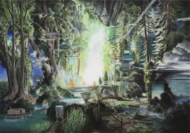 Wieland Payer, Tunnel II, 2013, pastel on paper on MDF, 140 x 200 cm