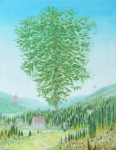 Wieland Payer, Riese, 2013, oil on board, 30 x 23 cm