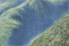 Wieland Payer, Falle, 2014, pastel and charcoal on paper on MDF, 40 x 60 cm