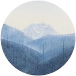 Wieland Payer, Layer, 2014, pastel, d = 50 cm