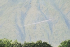 Wieland Payer, Spur, 2014, pastel and charcoal on paper on MDF, 40 x 60 cm