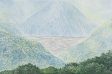 Wieland Payer, Urbanisation, 2014, pastel and pencil on paper on balsa MDF, 40 x 60 cm