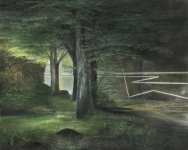 Wieland Payer, Oehme, 2015, pastel and charcoal on MDF, 40 x 50 cm