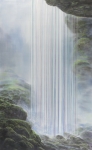 Wieland Payer, Foss, 2017, pastel and charcoal on MDF, 180 x 110 cm, Foto: Herbert Boswank