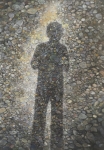 Wieland Payer, Schattenselbst, 2017, pastel and charcoal on MDF, 100 x 70 cm, Foto: Herbert Boswank