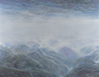 Wieland Payer, Spiegel, 2017, pastel and charcoal on MDF, 145 x 190 cm, Foto: Herbert Boswank