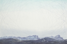 Wieland Payer, Ultima Thule, 2017, pastel and charcoal on MDF, 80 x 120 cm, Foto: Herbert Boswank