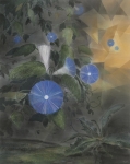 Payer, Wieland:  WICKEN; 2019, Pastell, Aquarell und Kohle auf grundiertem MDF,  58 x 46 cm        Foto: Herbert Boswank
