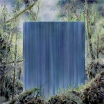 Payer, Wieland: Curtain;   2023, Psatell, Aquarell und auf grundiertem MDF, 100 x 100 cm,       Foto: Herbert Boswank