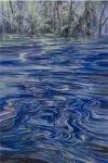 Payer, Wieland: Cuyabeno;  2023, Pastell und Kohle auf grundiertem MDF,  180 x 120 cm,     Foto: Herbert Boswank