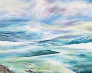 Aivazovsky-2025-Pastell-Aquarell-Bleistift-und-Kohle-auf-Leinwand-120x150cm
